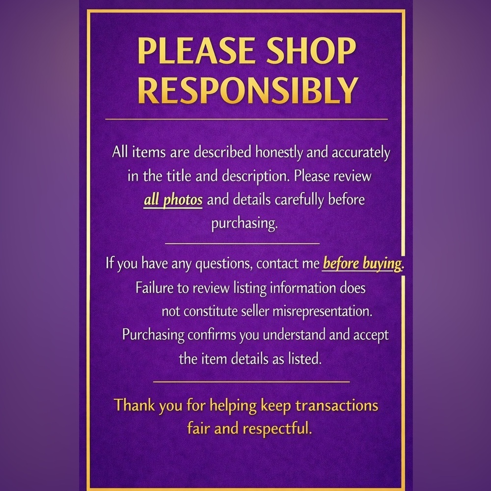 Shop Responsibly